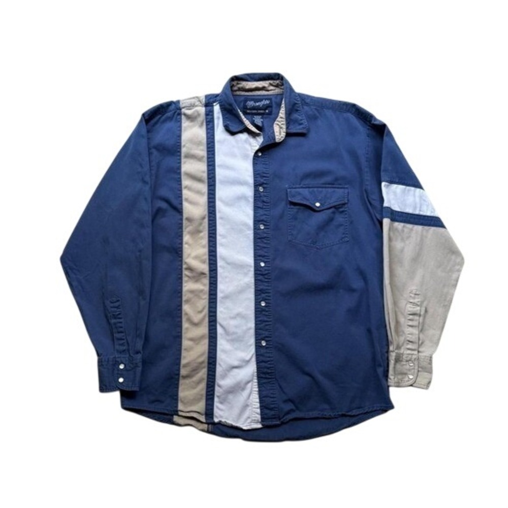 Vintage Wrangler Brushhopper Stripe Men's M Shirt